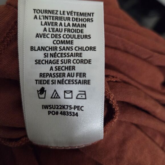 Idyllwild by Miranda Lambert Cowgirl Twist Front & Fringe Tank Top Rust Large - Picture 6 of 6